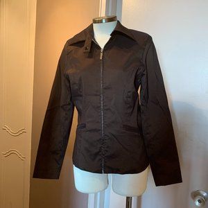 DAVIDO ZIPPED COPPER METALLIC JACKET SIZE S